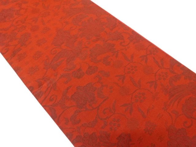 花鳥更紗模様織出し袋帯